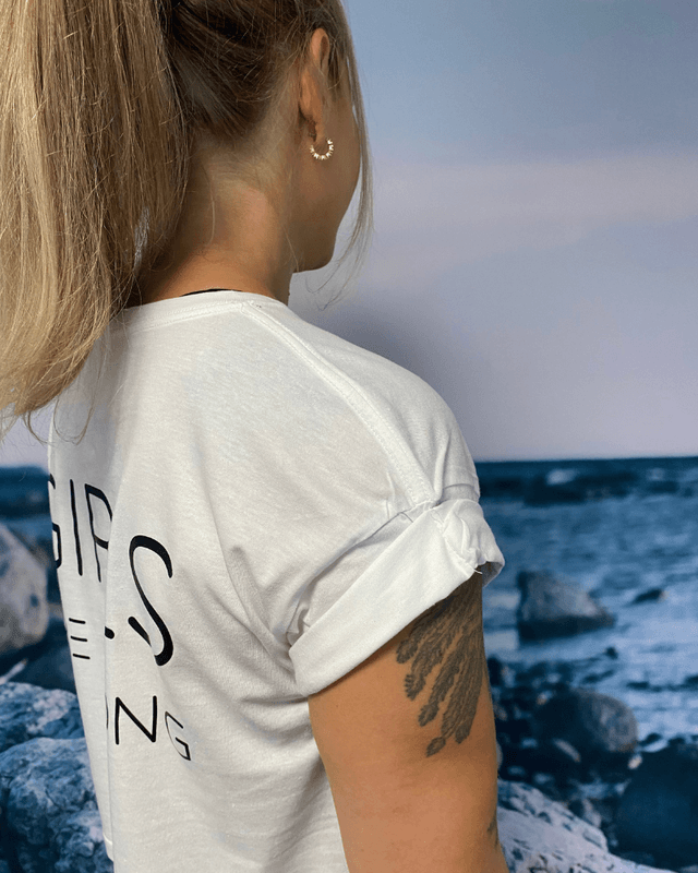 GRETTEL Crop top hvit